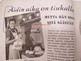 Kotiliesi 1945 nr 17-18, sis. mm. seur. artikkelit / kuvat / mainokset; Kansikuva - sommitellut Doris Bengström, Kas-Kas kengänpohjavoide, Rut Bryk Arabia,
