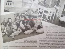 Kotiliesi 1945 nr 17-18, sis. mm. seur. artikkelit / kuvat / mainokset; Kansikuva - sommitellut Doris Bengström, Kas-Kas kengänpohjavoide, Rut Bryk Arabia,