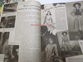 Kotiliesi 1945 nr 17-18, sis. mm. seur. artikkelit / kuvat / mainokset; Kansikuva - sommitellut Doris Bengström, Kas-Kas kengänpohjavoide, Rut Bryk Arabia,