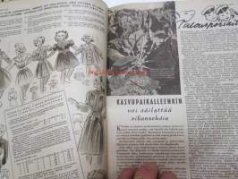 Kotiliesi 1945 nr 17-18, sis. mm. seur. artikkelit / kuvat / mainokset; Kansikuva - sommitellut Doris Bengström, Kas-Kas kengänpohjavoide, Rut Bryk Arabia,
