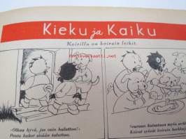 Kotiliesi 1945 nr 17-18, sis. mm. seur. artikkelit / kuvat / mainokset; Kansikuva - sommitellut Doris Bengström, Kas-Kas kengänpohjavoide, Rut Bryk Arabia,