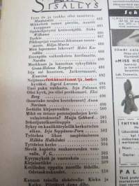 Kotiliesi 1945 nr 19,  Kansikuva Martta Wendelin (nainen kerää syksyn satoa)  Askon Tehtaat - Lahti, Huhtamäki-yhtymä Oy maistiaishuone. Ajankuvaa syksy 1945