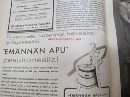 Kotiliesi 1945 nr 20, sis. mm. seur. artikkelit / kuvat / mainokset; Kansikuva Martta Wendelin, Kas-Kas kengänpohjavoide, Ohran jätetähkistä talkkunoita,