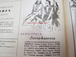 Kotiliesi 1945 nr 20, sis. mm. seur. artikkelit / kuvat / mainokset; Kansikuva Martta Wendelin, Kas-Kas kengänpohjavoide, Ohran jätetähkistä talkkunoita,