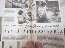 Kotiliesi 1945 nr 21, sis. mm. seur. artikkelit / kuvat / mainokset; Kotiapulaispula ja talousharjoittelu, Tunnettuja naisia kotioloissaan - kansanedustaja Martta