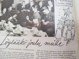 Kotiliesi 1945 nr 23, sis. mm. seur. artikkelit / kuvat / mainokset; Kansikuva sommitellut Doris Bengström, Mänttä paperinenäliinoja, Miten saataisiin