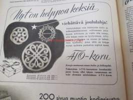 Kotiliesi 1945 nr 23, sis. mm. seur. artikkelit / kuvat / mainokset; Kansikuva sommitellut Doris Bengström, Mänttä paperinenäliinoja, Miten saataisiin