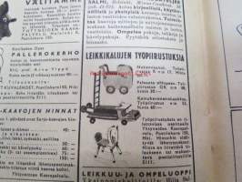 Kotiliesi 1945 nr 23, sis. mm. seur. artikkelit / kuvat / mainokset; Kansikuva sommitellut Doris Bengström, Mänttä paperinenäliinoja, Miten saataisiin