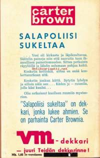 Salapoliisi sukeltaa - Carter Brown-sarja N:o 5.  1964