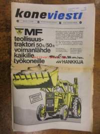 Koneviesti 1971 / 16 sis mm.KV kokeilee Deutz 7006.Agra Markleeberg-71.Kotitarvemyllyjä.Datsun 1200 Finn kestotestissä.Lokomo-Lokkeristakaato-kasauskone.ym