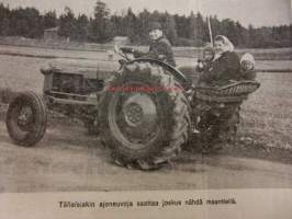 Koneviesti 1971 / 16 sis mm.KV kokeilee Deutz 7006.Agra Markleeberg-71.Kotitarvemyllyjä.Datsun 1200 Finn kestotestissä.Lokomo-Lokkeristakaato-kasauskone.ym