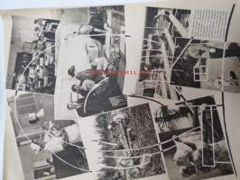 Kotiliesi 1945 nr 3, sis. mm. seur. artikkelit / kuvat / mainokset; Kansikuva sommitellut Doris Bengström, Kastemekon kirjontamalli, Eduskuntavaalit koskevat