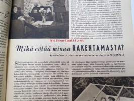 Kotiliesi 1945 nr 8, Huhtikuu sis.  Kansikuva Martta Wendelin, Ajankuvaa kevät 1945. Onko puutarhasi vihreä avara kotisi? Alli Kivivuori esitellään.