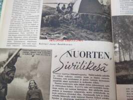 Kotiliesi 1945 nr 10, sis. mm. seur. artikkelit / kuvat / mainokset; Puutalo Oy, Enso-Gutzeit Oy pakkauslaatikot, Kotien helluntai, Nuorten siviilikesä, Syöpä -