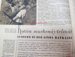 Kotiliesi 1945 nr 11, sis. mm. seur. artikkelit / kuvat / mainokset; Kirjontamalleja &quot;Kesän kukkasia&quot; pieniin pukuihin, Raunioista rauhan työhön, Kotien