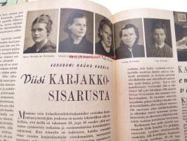 Kotiliesi 1945 nr 11, sis. mm. seur. artikkelit / kuvat / mainokset; Kirjontamalleja &quot;Kesän kukkasia&quot; pieniin pukuihin, Raunioista rauhan työhön, Kotien