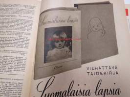 Kotiliesi 1945 nr 11, sis. mm. seur. artikkelit / kuvat / mainokset; Kirjontamalleja &quot;Kesän kukkasia&quot; pieniin pukuihin, Raunioista rauhan työhön, Kotien
