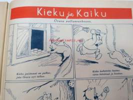 Kotiliesi 1945 nr 11, sis. mm. seur. artikkelit / kuvat / mainokset; Kirjontamalleja &quot;Kesän kukkasia&quot; pieniin pukuihin, Raunioista rauhan työhön, Kotien