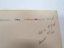 Häkli, Lallukka ja Kumpp Oy, Viipuri  20.10.1906 -asiakirja, omakätinen allekirjoitus Juho Lallukka
