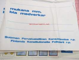 Vapaudestasi on kyse - valitse oikein / Det gäller din frihet - välj rätt - Suomen Perustuslaillinen Kansanpuolue r.p. / Finlands Kontitutionella Folkparti r.p.