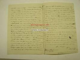 Emilie G:n kirje veljelleen Augustille Porista 24.1.1954