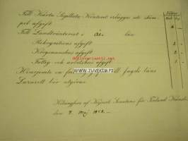 Välborne Herr Stadsfiskal F.W. Ridd...? i Raumo (Rauma) -asiakirja v. 1858