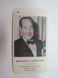 Broderick Crawford -filmitähti-korttipelin kuva / pelikortti -moviestars / playing cards -picture