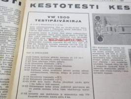 Moottoriviesti 1967 nr 2, sis. mm. seur. artikkelit / kuvat / mainokset; Fiat 1100, Kestotesti VW 1500 - Volkswagen Variant - Opel Kadett, Fiat 124 3kk koeajoraportt