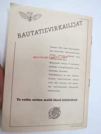 Vakuuttamalla autamme itseämme ja toisia - Rautatietavaravakuutuksella autamme tämän lisäksi Valtionrautateitä -myyntiesite tarkoitettu ainoastaan VR:n