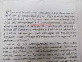 Konsulterande Ingeniörsbyrån Aktiebolag (Neuvotteleva Insinööritoimisto Osakeyhtiö) Consulting -toiminnan esittelykirjanen ruotsinkielellä
