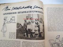 Kotiliesi 1943 nr 21, sisältää mm. seur. artikkelit / kuvat / mainokset; Kansikuvan sommitellut Doris Bengström, Neulotaan riepumattoja, Tyttärien kerho,