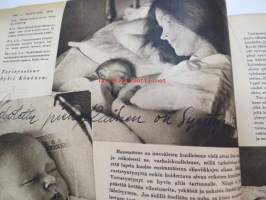 Kotiliesi 1943 nr 21, sisältää mm. seur. artikkelit / kuvat / mainokset; Kansikuvan sommitellut Doris Bengström, Neulotaan riepumattoja, Tyttärien kerho,