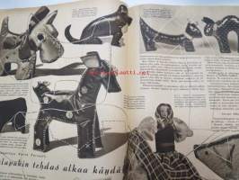 Kotiliesi 1943 nr 21, sisältää mm. seur. artikkelit / kuvat / mainokset; Kansikuvan sommitellut Doris Bengström, Neulotaan riepumattoja, Tyttärien kerho,