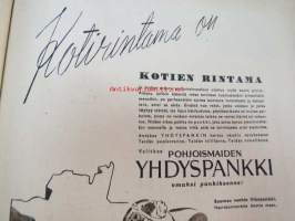 Kotiliesi 1943 nr 21, sisältää mm. seur. artikkelit / kuvat / mainokset; Kansikuvan sommitellut Doris Bengström, Neulotaan riepumattoja, Tyttärien kerho,