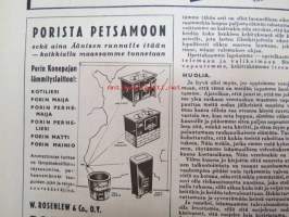 Kotiliesi 1943 nr 21, sisältää mm. seur. artikkelit / kuvat / mainokset; Kansikuvan sommitellut Doris Bengström, Neulotaan riepumattoja, Tyttärien kerho,