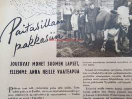 Kotiliesi 1943 nr 19, Kansikuvan sommitellut Doris Bengström; aihe koulutarvikkeita ja eväät syksy 1943. Hermolääkäri ajattelee väsynyttä