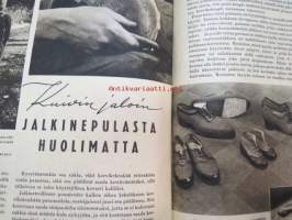 Kotiliesi 1943 nr 17,  Kansikuva Martta Wendelin; sienimetsä -aihe. Ajankuvaa syksy 1943