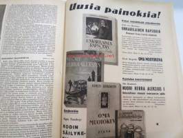 Kotiliesi 1943 nr 17,  Kansikuva Martta Wendelin; sienimetsä -aihe. Ajankuvaa syksy 1943