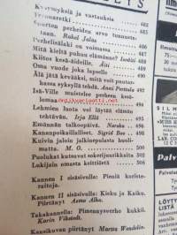 Kotiliesi 1943 nr 17,  Kansikuva Martta Wendelin; sienimetsä -aihe. Ajankuvaa syksy 1943