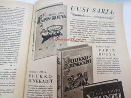 Kotiliesi 1943 nr 16, sisältää mm. seur. artikkelit / kuvat / mainokset; Kansikuvan sommitellut Doris Bengström, Värikäs päänalunen, Tyttärien kerho, Kun