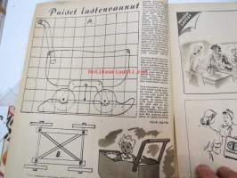 Kotiliesi 1943 nr 12, sisältää mm. seur. artikkelit / kuvat / mainokset; Puiset lastenrattaat, Saadaanko lopultakin lastensairaala?, Kesätyöt hedelmä- ja