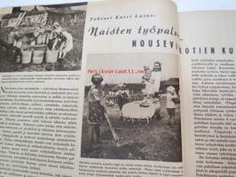 Kotiliesi 1943 nr 10, Ajankuvaa kesä 1943 Kansikuva Doris Bengström, Ruokaohjeita mm vesirinkilät.  Onko omaisesi hautakumpu kunnossa.