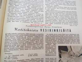 Kotiliesi 1943 nr 10, Ajankuvaa kesä 1943 Kansikuva Doris Bengström, Ruokaohjeita mm vesirinkilät.  Onko omaisesi hautakumpu kunnossa.