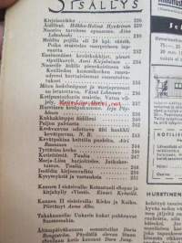 Kotiliesi 1943 nr 8, sisältää mm. seur. artikkelit / kuvat / mainokset; Kansikuva Doris Bengström (kuvassa mukana Dora Jungin Sotilaan koti -liina), Keinutuoli