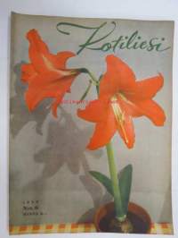 Kotiliesi 1943 nr 6, sisältää mm. seur. artikkelit / kuvat / mainokset; Pirttikaappi &quot;Rihla&quot;, ja tuoli &quot;Kevyt&quot;, Vahingosta viisastuu eli Lottakomennuskokemuksia,