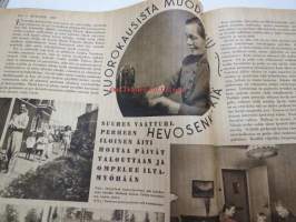 Kotiliesi 1943 nr 6, sisältää mm. seur. artikkelit / kuvat / mainokset; Pirttikaappi &quot;Rihla&quot;, ja tuoli &quot;Kevyt&quot;, Vahingosta viisastuu eli Lottakomennuskokemuksia,