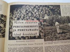 Kotiliesi 1943 nr 6, sisältää mm. seur. artikkelit / kuvat / mainokset; Pirttikaappi &quot;Rihla&quot;, ja tuoli &quot;Kevyt&quot;, Vahingosta viisastuu eli Lottakomennuskokemuksia,