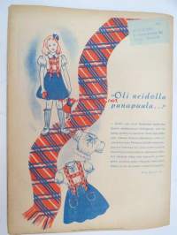 Kotiliesi 1943 nr 6, sisältää mm. seur. artikkelit / kuvat / mainokset; Pirttikaappi &quot;Rihla&quot;, ja tuoli &quot;Kevyt&quot;, Vahingosta viisastuu eli Lottakomennuskokemuksia,