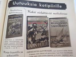 Kotiliesi 1943 nr 4, helmikuu Kansikuva Martta Wendelin.  Irtileikattava Keppihevonen Poku sisäkannessa.  Presidentti Rito Ryti