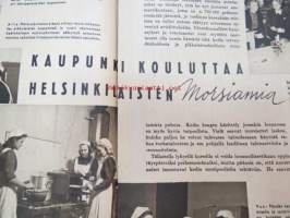 Kotiliesi 1943 nr 3, helmikuu Kansikuvan sommitellut Doris Bengström, Vuoden kuvat, Kinkerit, Jos perheenemäntä kuolee. Kinkerit.
